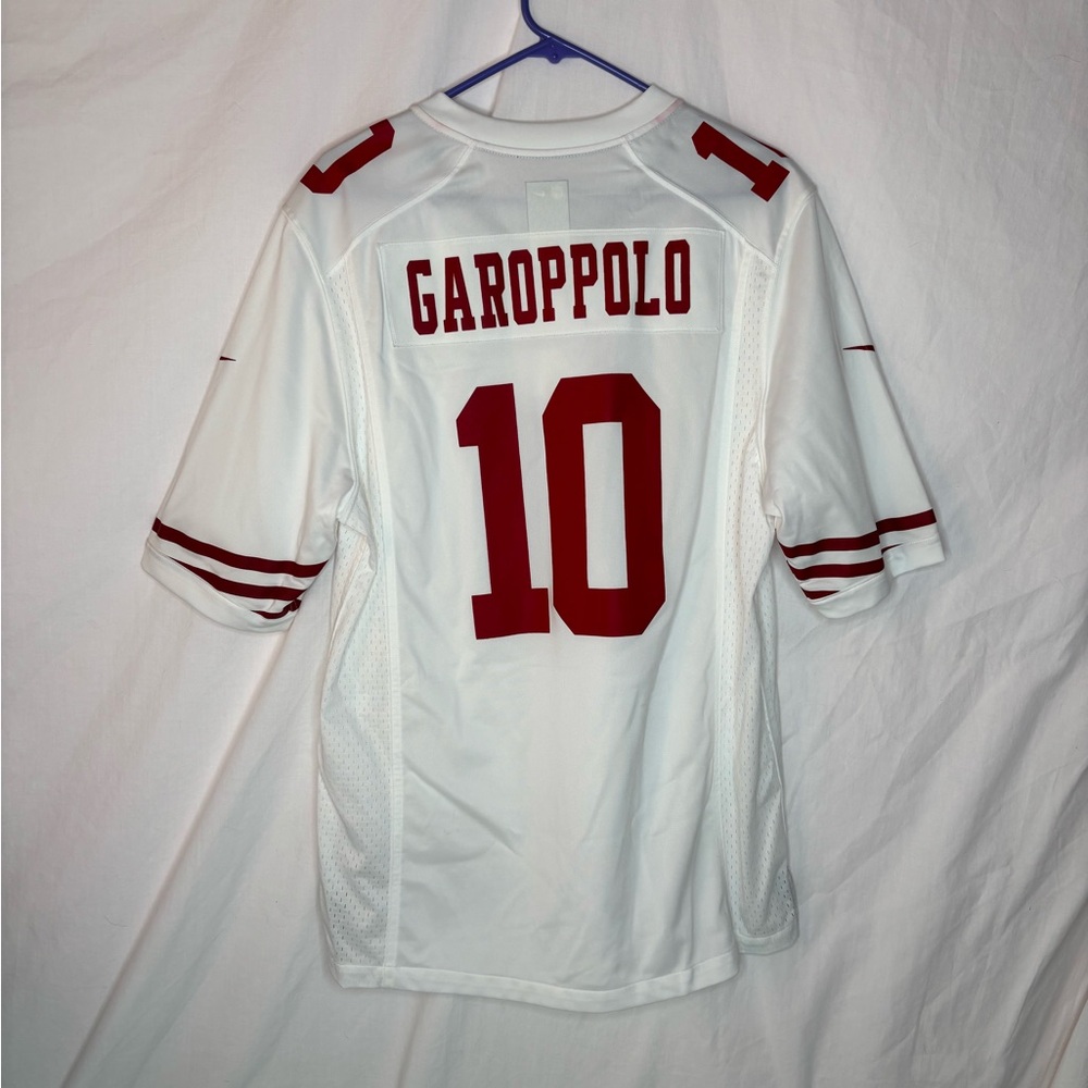NFL men’s 49ers Garoppolo #10 jersey Nike short sleeve sizeM
